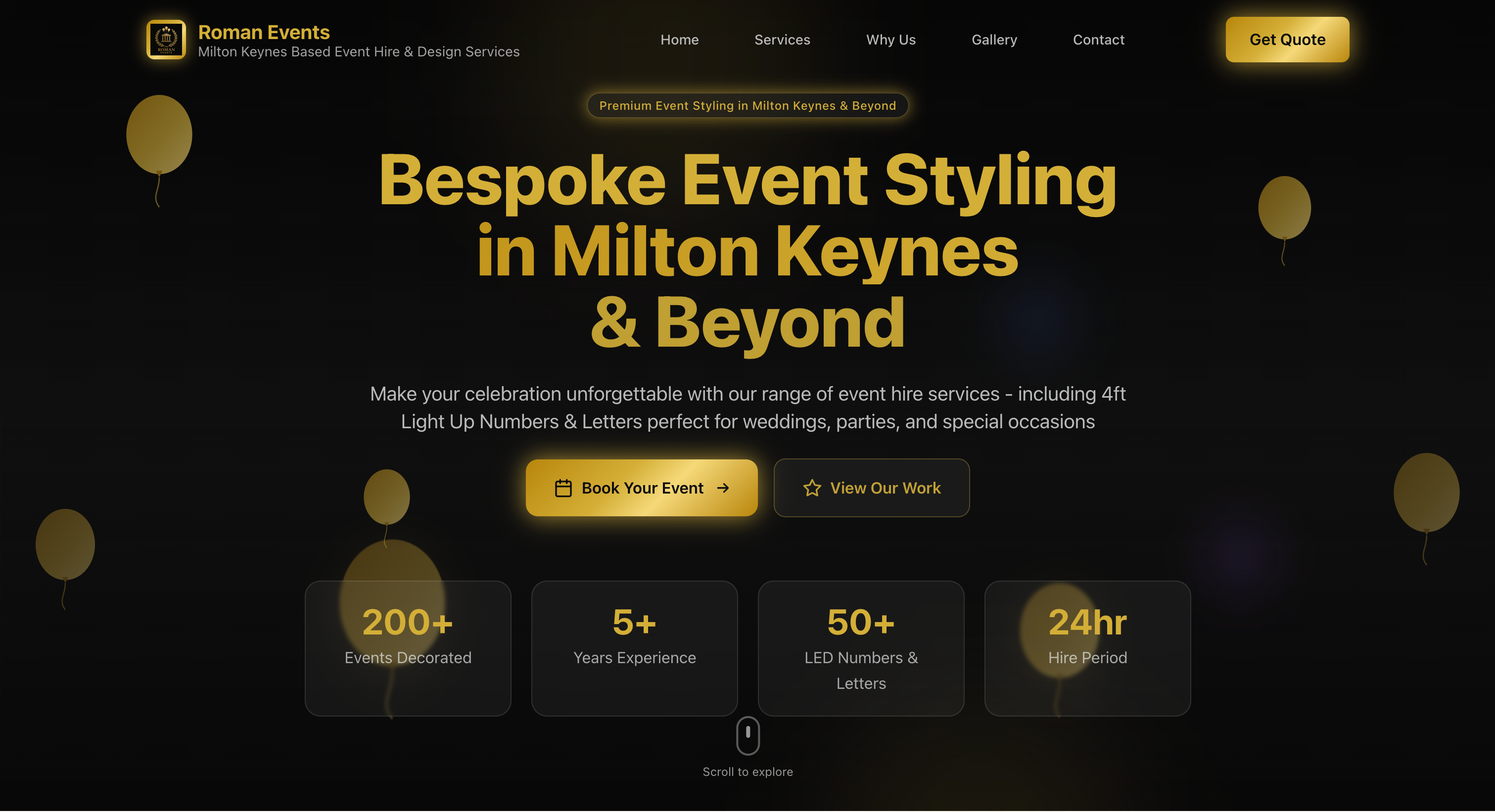 Roman Events MK Website